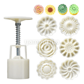 Set. 6 Tampons à Biscuits Rond 4.5 Cm M2